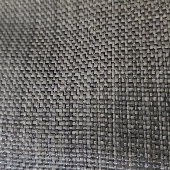 Vintage Italian blue Raffia woven clutch Kiss Clasp Classic Event Clutch - Picture 3 of 8